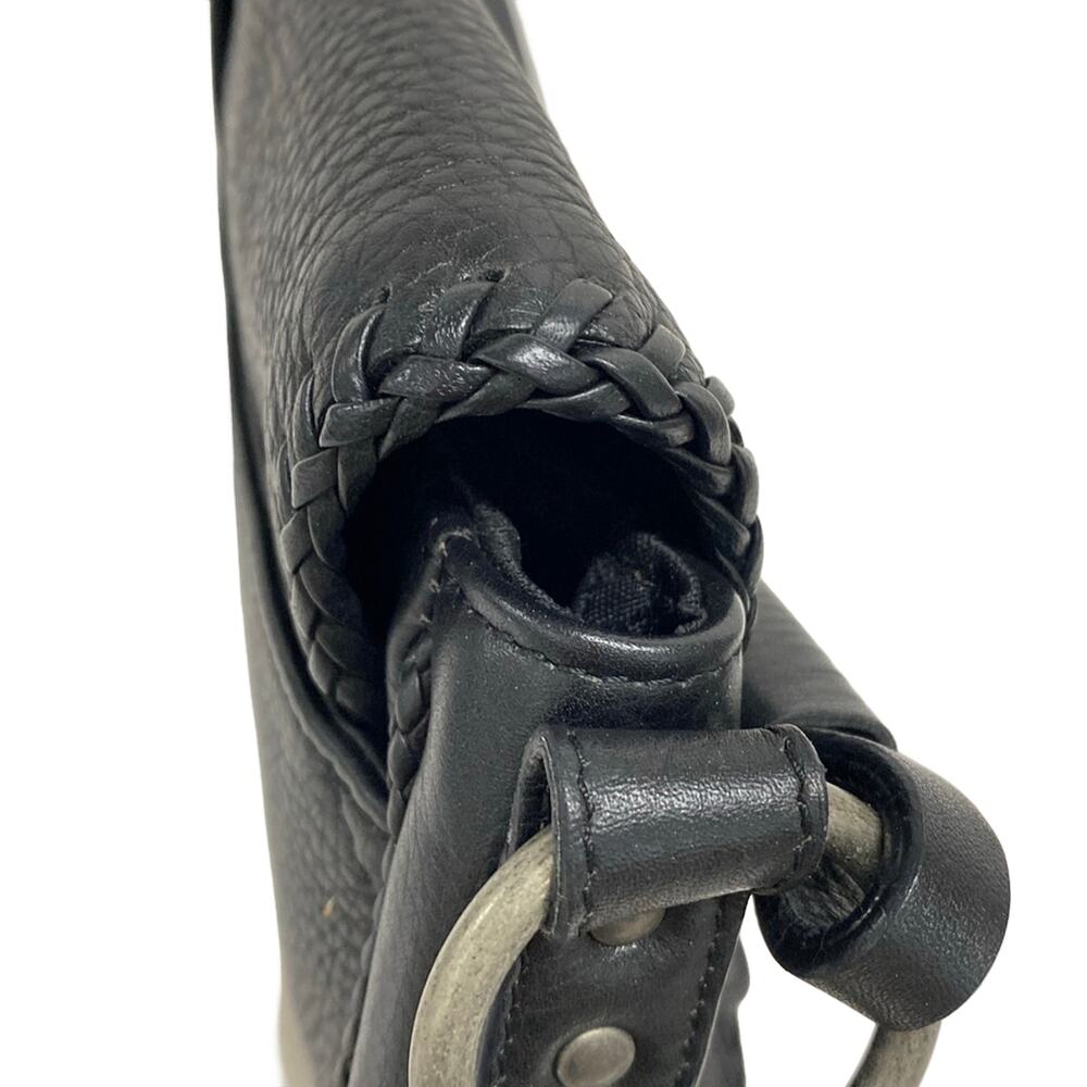 Christian Dior DIOR/ChristianDior Gaucho Handbag Black Silver Leather Hardware - Picture 14 of 15